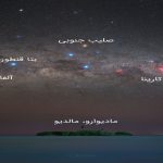آسمان شب مالدیو — تصویر نجومی