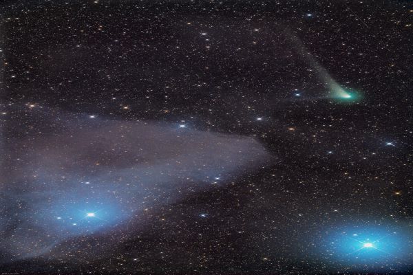 غبار ستاره ای و دنباله های دنباله دار