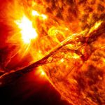 پرتاب یک رشته خورشیدی — تصویر نجومی